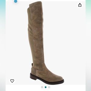 Sam Edelman Womens Narisa Suede Tall Over-The-Knee Boots Taupe